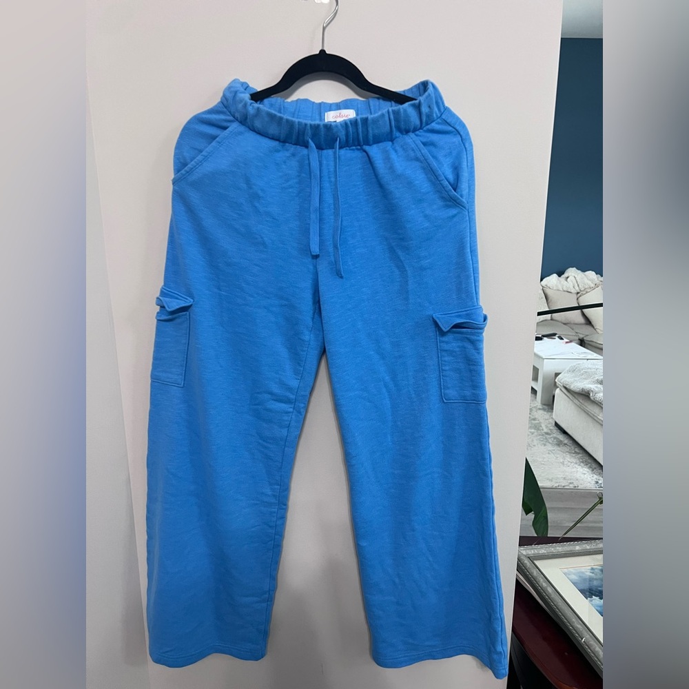 Colsie Blue Jogger Pants, Size S